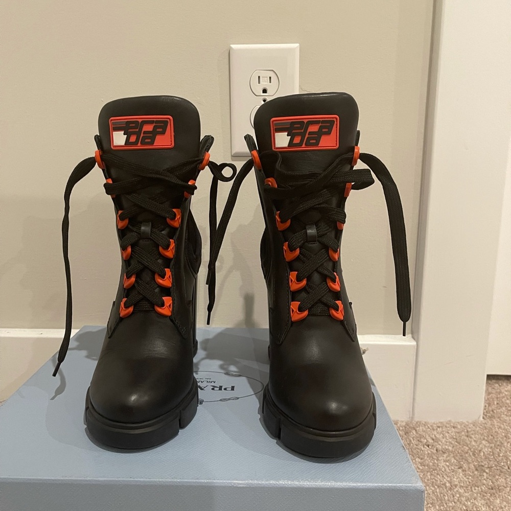 SOLD Prada Chunky Lace-up Boots
